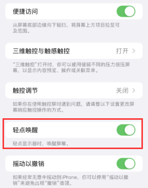 扎囊苹果授权维修站分享iPhone轻点无法唤醒怎么办