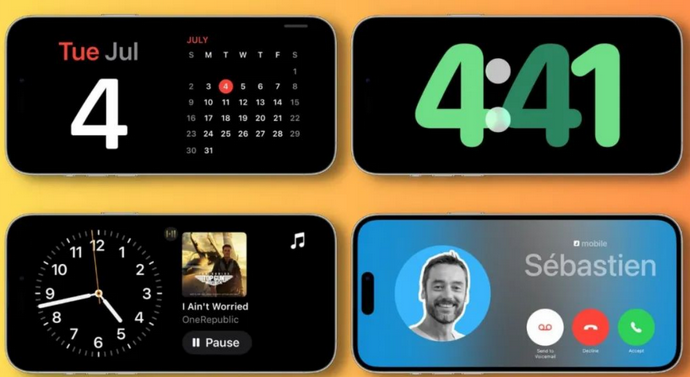 扎囊苹果手机维修分享iOS17横屏充电待机显示有什么好处 