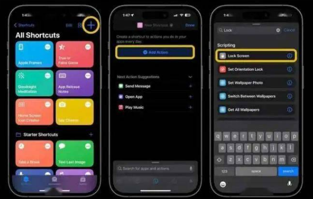扎囊苹果14锁屏维修店分享iPhone14升级iOS16.4后如何创建锁屏快捷方式 