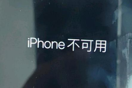 扎囊苹果服务网点分享锁屏界面显示“iPhone 不可用”如何解决 